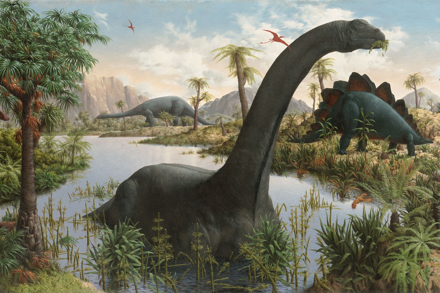 The Age of Reptiles, a mural by Rudolph F. Zallinger. Copyright Yale Peabody Museum.