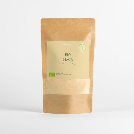 Bio maca pulver verpackung