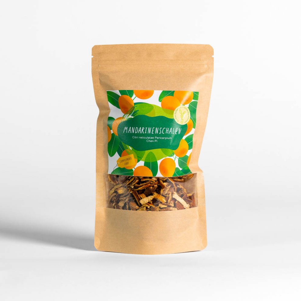 Mandarinenschalen Verpackung